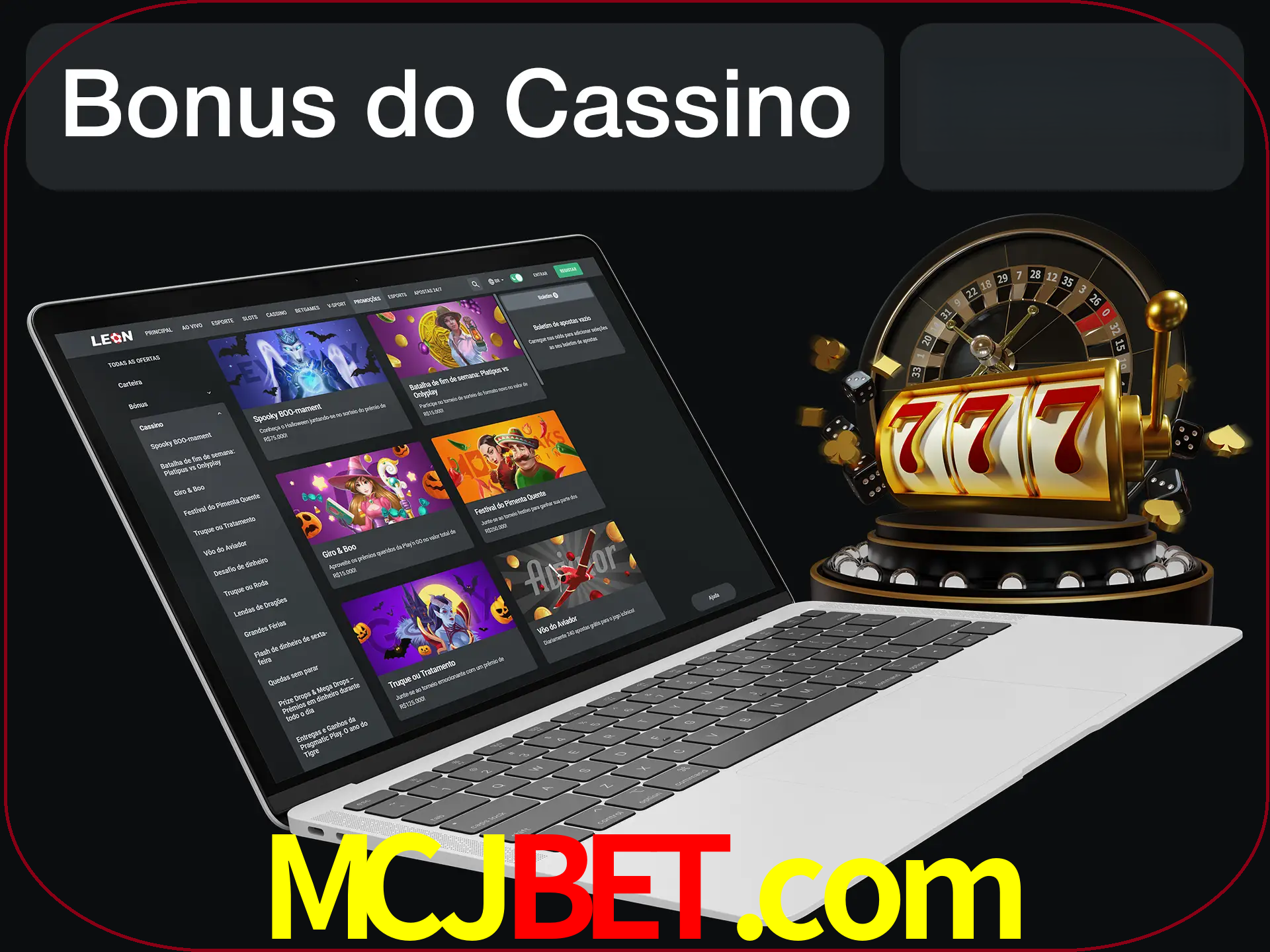 Use o bônus do cassino para começar melhor.