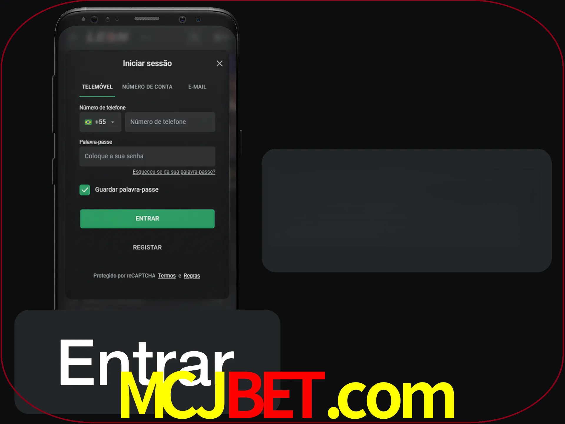 Faça o login para começar a apostar e jogar no cassino.