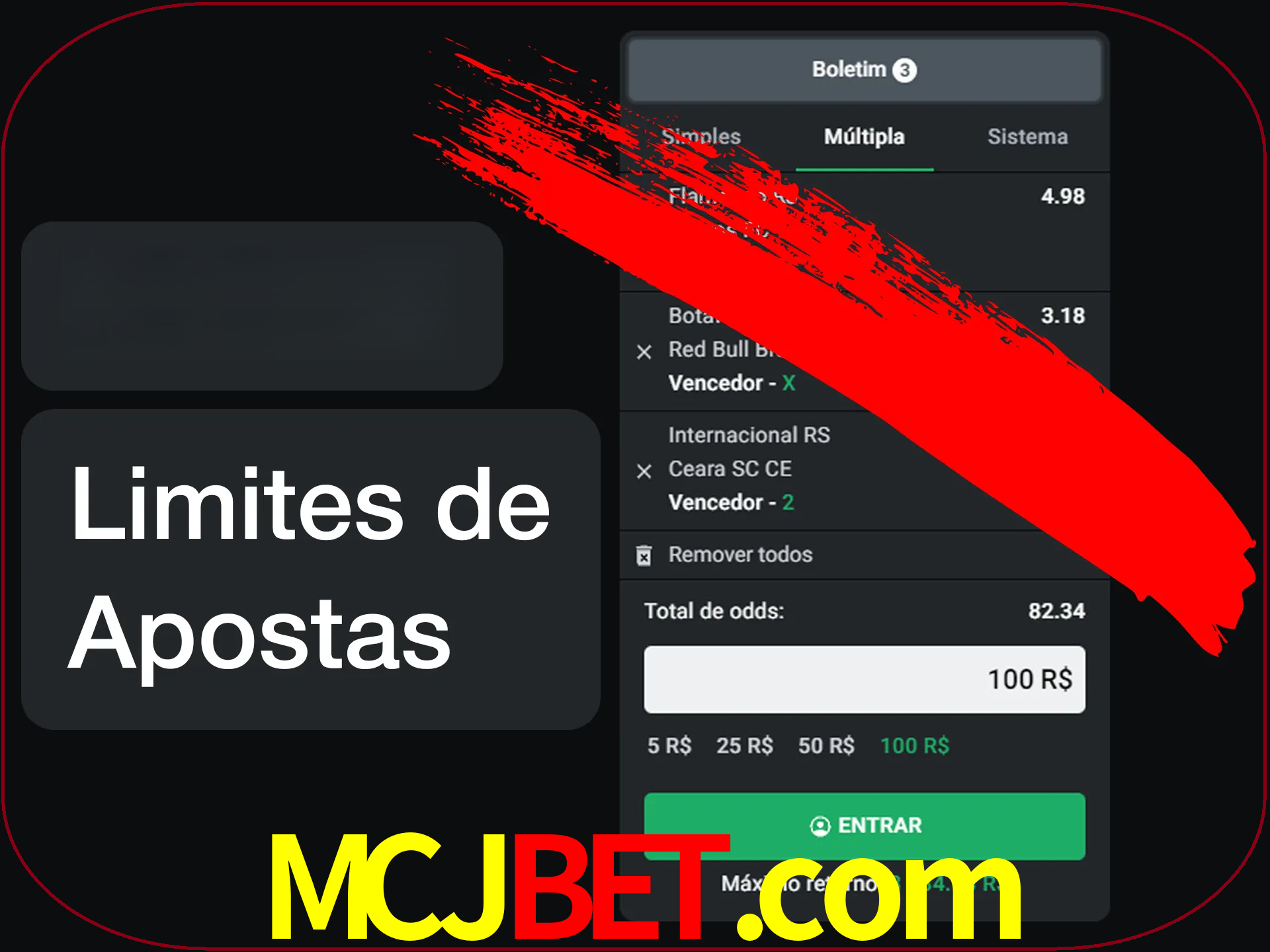 Não faça apostas loucas.