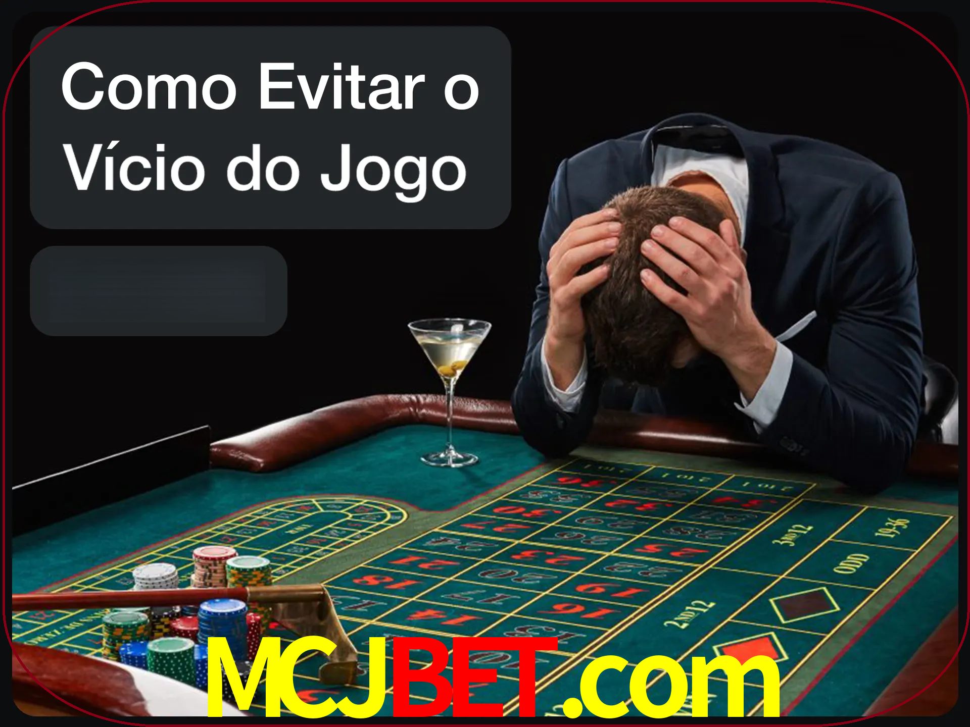 Você é responsável por cada uma de suas apostas.